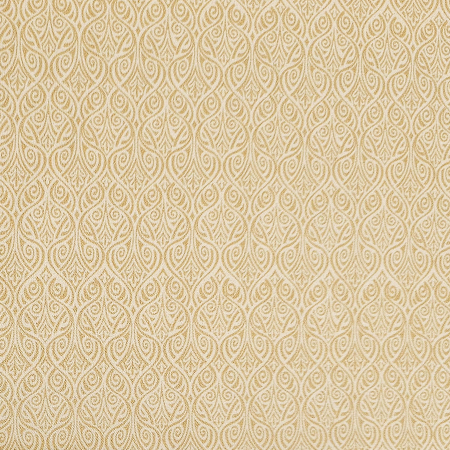 Baumwoll-Köper Ornamente gelb