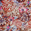 Canvas große Blumen beere und rost