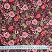 Jersey Blumen bordeaux