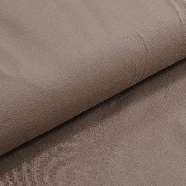 Baumwolljersey uni beige taupe