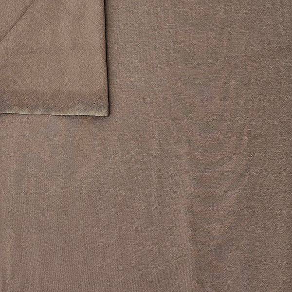 Baumwolljersey uni beige taupe
