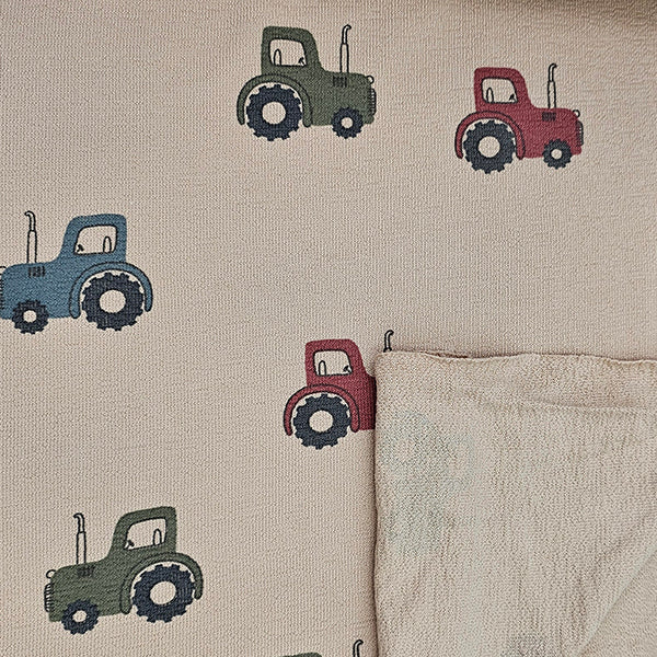 Terry Krepp Traktor beige