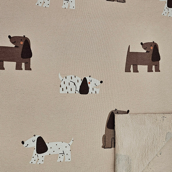 Terry Krepp Hunde beige