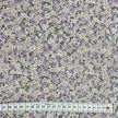 Baumwoll-Voile Blumen flieder und pastell gelb