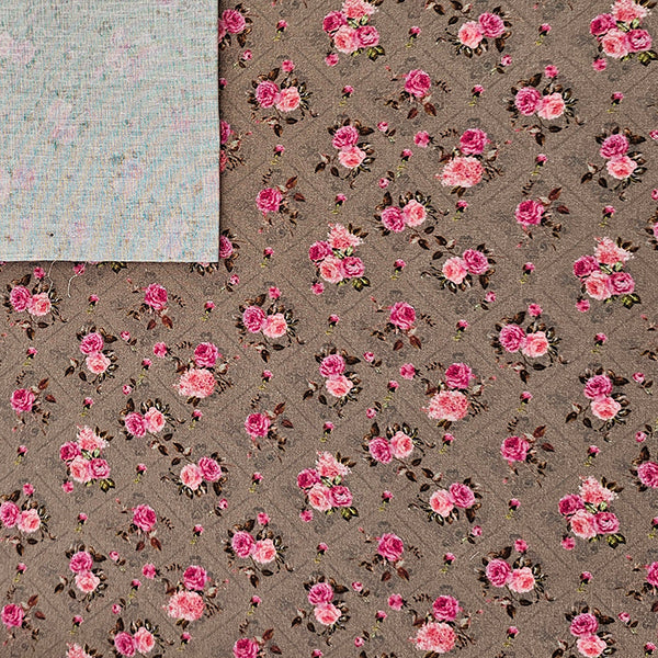 Baumwolle Rosen braun