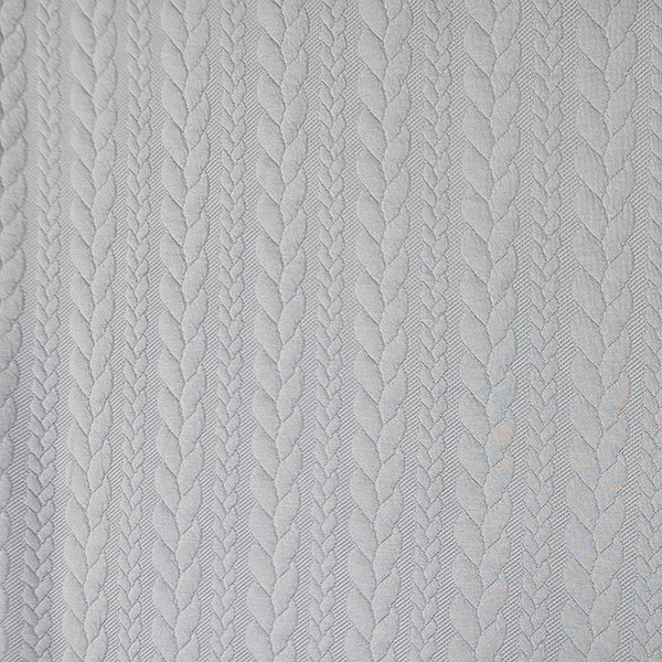 Zopf Jacquard/ Jersey hellblau