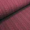 Zopf Jacquard/ Jersey bordeaux