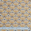 Baumwollsatin Siena Blumen gelb