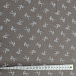 Baumwolle Streublümchen taupe