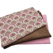 Trachten Stoffpaket Cord beige und hellrosa mit Schürze