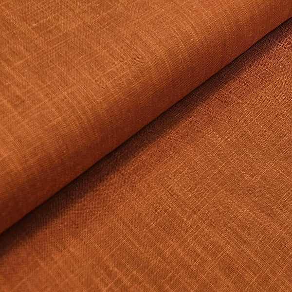 Leinen uni terra
