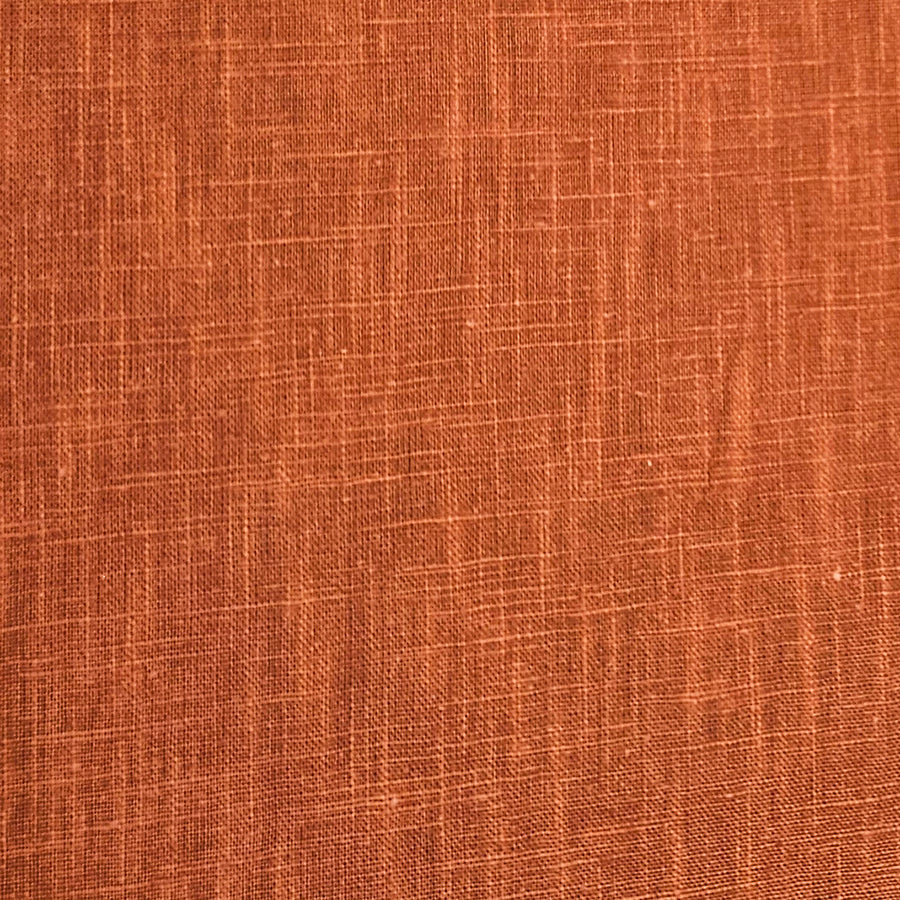 Leinen uni terra