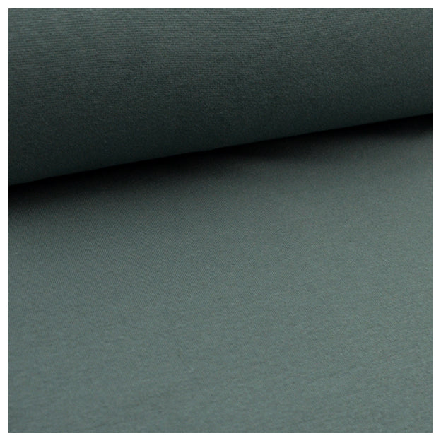 Jersey Stoffpaket Hunde und streifen mit Bündchen altgrün