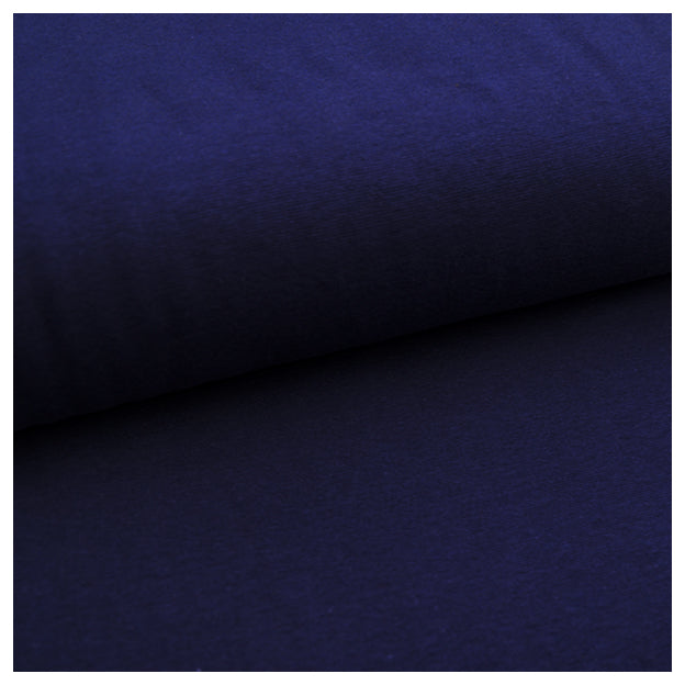 Jersey Stoffpaket Blumen und Vögel Bio navy mit Bündchen