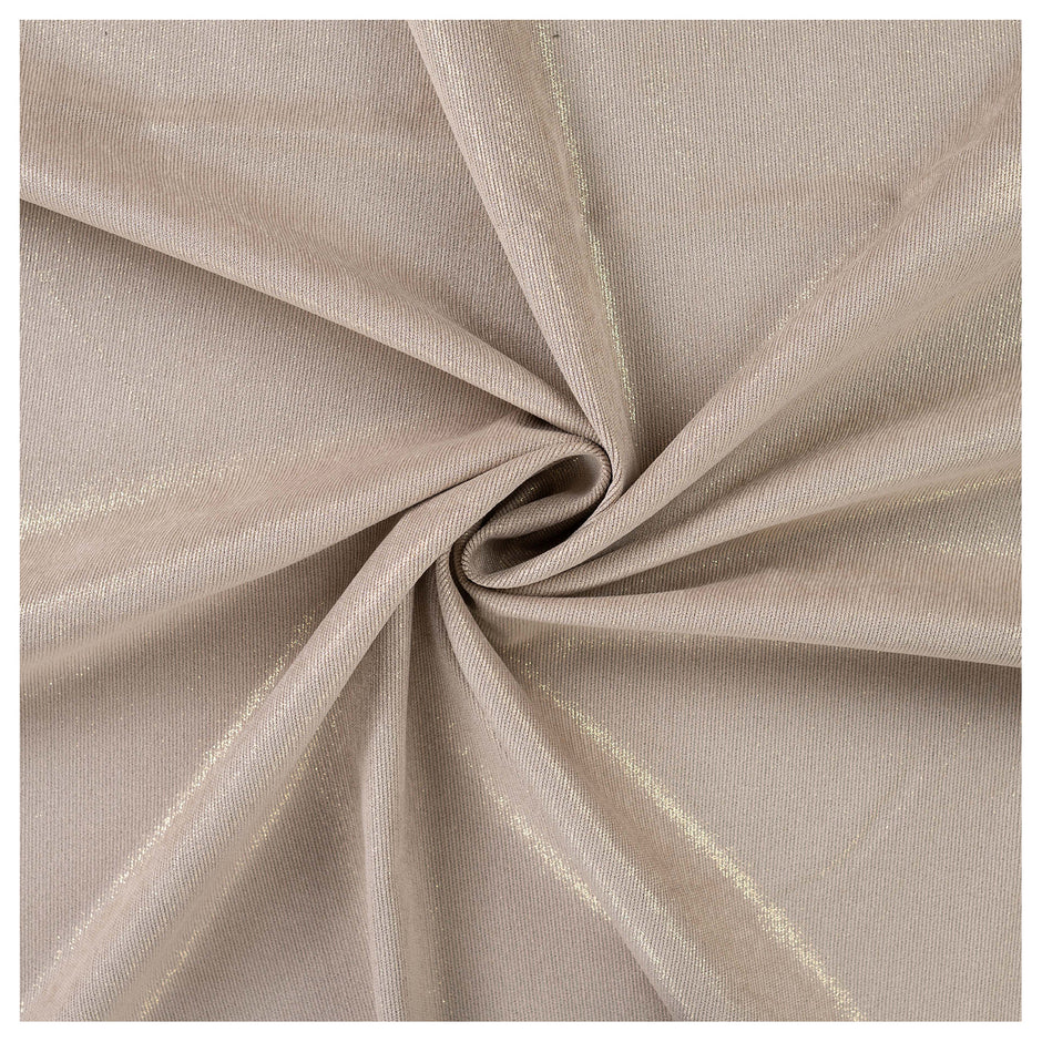 Cordstoff sand mit Gold