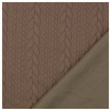 Zopf Jacquard/ Jersey taupe