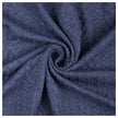 Zopf Jacquard/ Jersey jeansblau