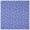 Baumwoll-Popelin Blumen blau/rosa