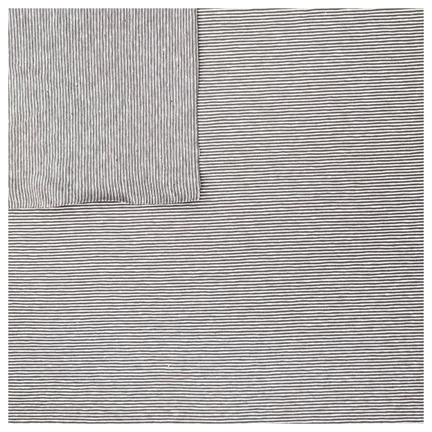 Jersey Streifen schmal taupe und weiß