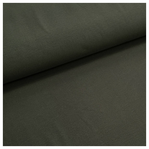 Baumwolljersey uni waldgrün