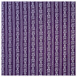 Baumwolle gestreift mit Blumen aubergine