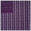 Baumwolle gestreift mit Blumen aubergine
