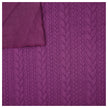 Zopf Jacquard/ Jersey dunkelviolett