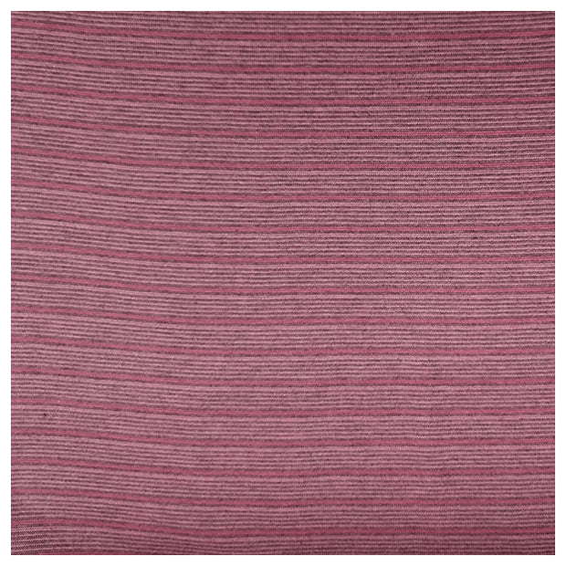 Bündchen Streifen rosa und grau
