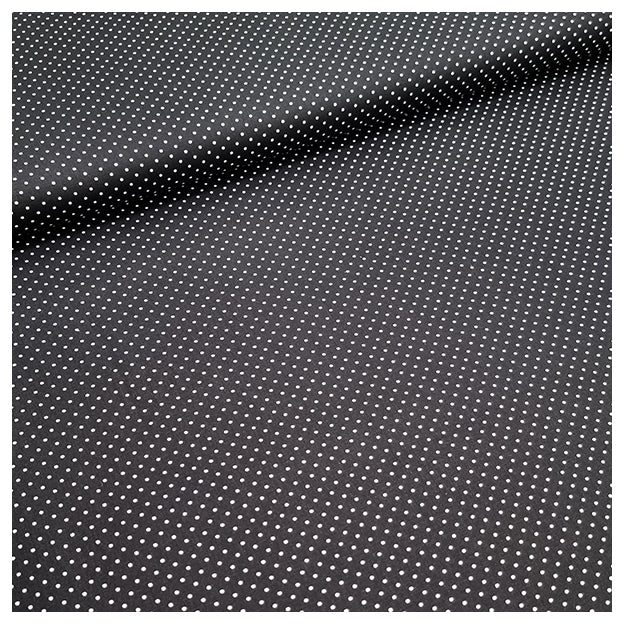 Baumwolle mini Tupfen schwarz und weiß