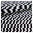 Jersey Streifen schwarz und weiß 5mm