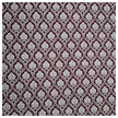 Baumwollsatin Ornamente purpurrot und weiß
