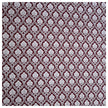 Baumwollsatin Ornamente purpurrot und weiß