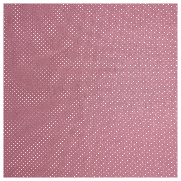 Baumwolle mini Tupfen blush und weiß 2mm