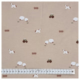 Jersey Bauernhof beige