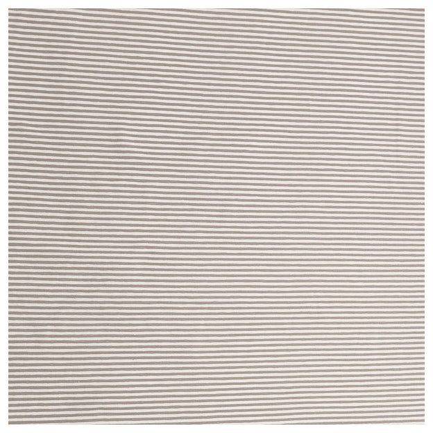Jersey Streifen beige und weiß 2mm