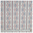 Baumwollsatin rot und blau bedruckt