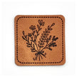 Label Blumenbouquet aus Kunstleder