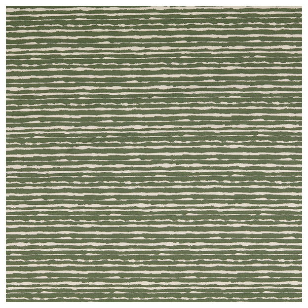 Jersey Streifen olive/weiß unregelmäßig