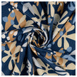 Canvas leaves blau