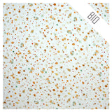 Musselin Baumwolle dots orange und ocker Bio