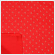 Baumwollsatin Blumen rot und beige