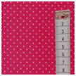 Baumwolle mini Tupfen pink/weiß