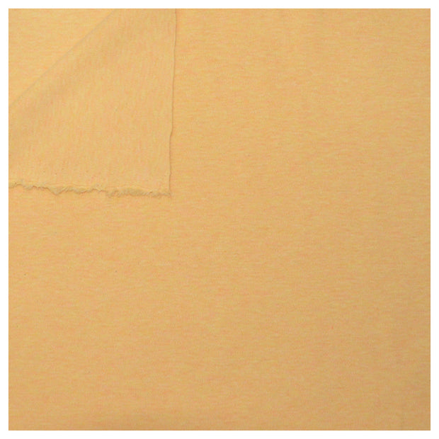 Interlock Jersey Uni gelb meliert Organic