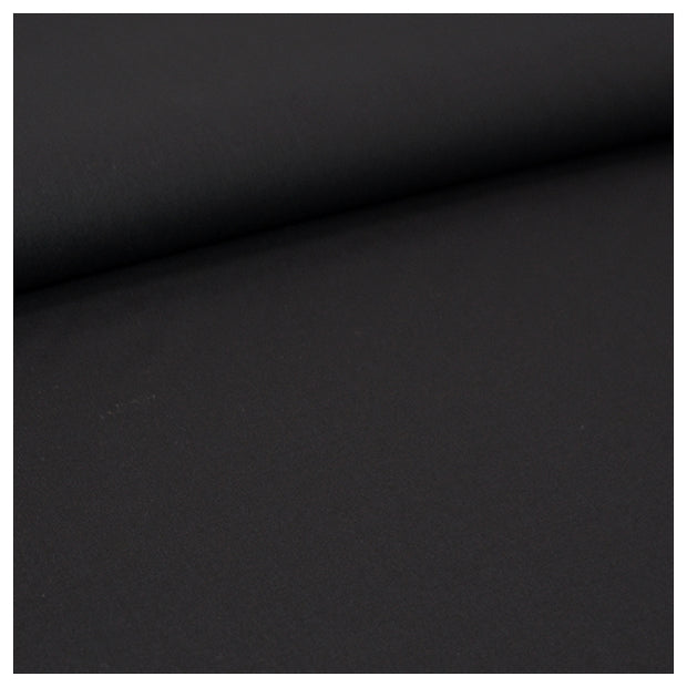 Baumwolle uni schwarz