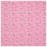 Baumwollstoff Katze rosa/bunt