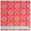 Baumwollstoff Ornamente rot