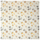 Musselin Baumwolle Blumen beige/gelb