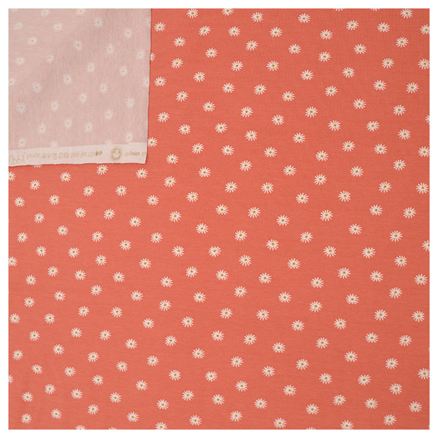 Jersey kleine Blumen rouge Bio