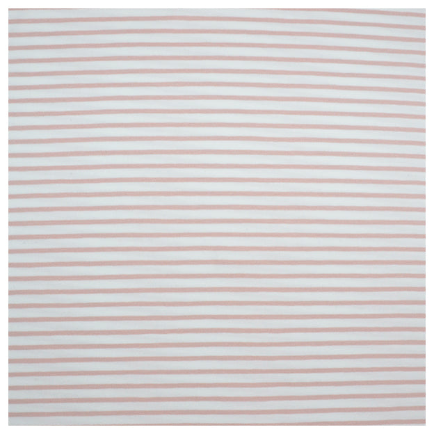 Jersey Streifen rosa und weiß