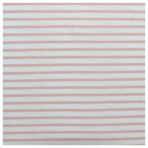 Jersey Streifen rosa und weiß